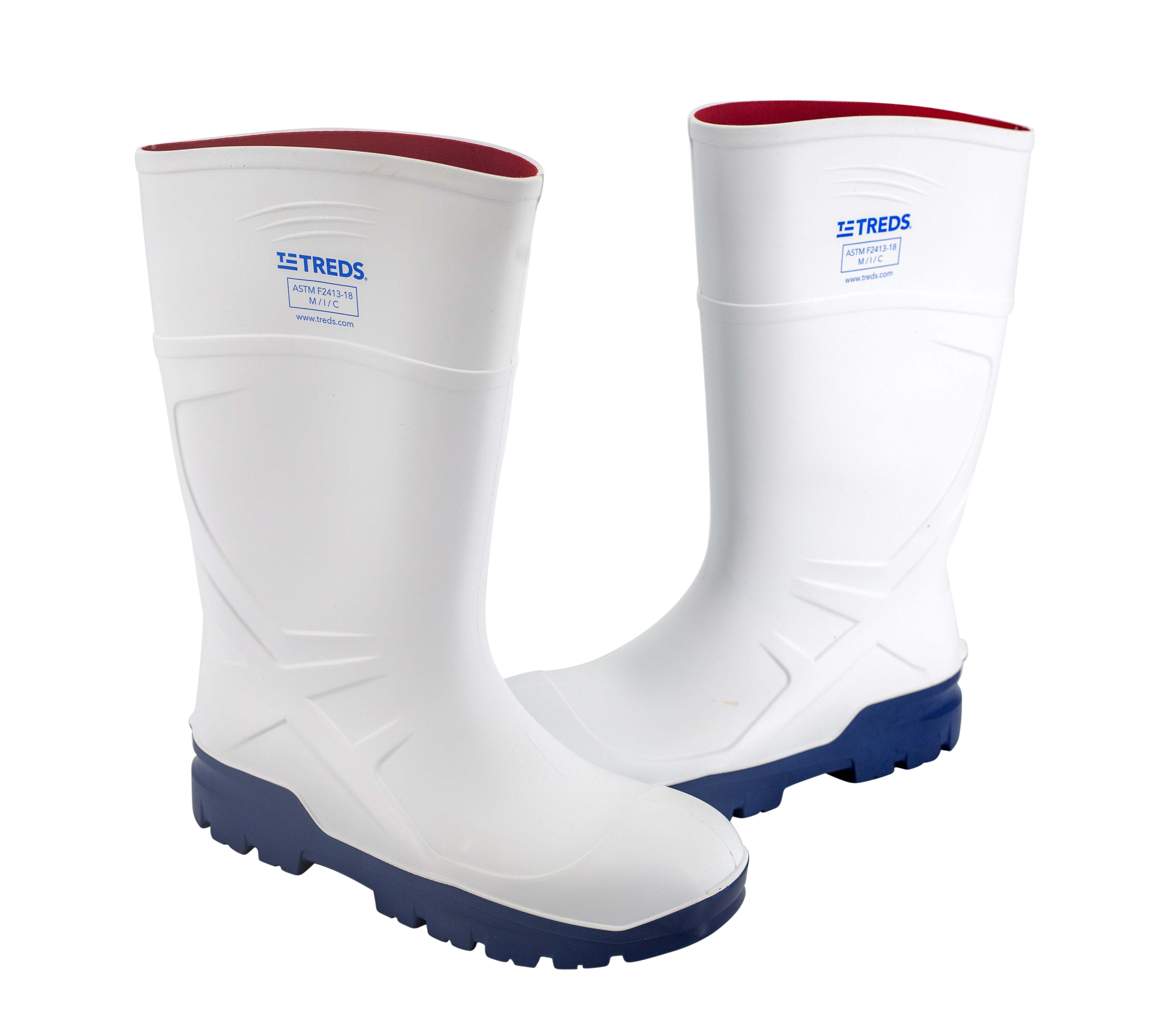White steel toe clearance rubber boots